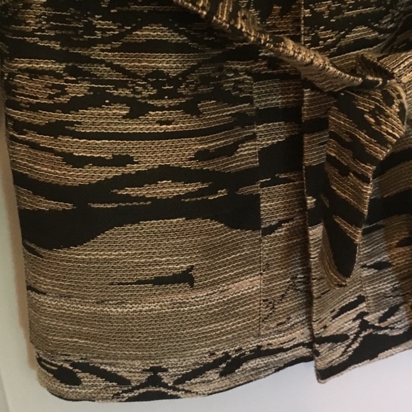 H&M Textured Weave Pattern Jacket Khaki Black S - Picture 4 of 7